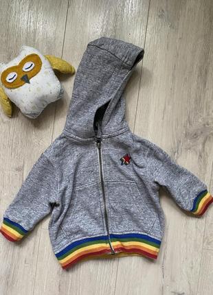 👀теплая толстовка 6-9 мес