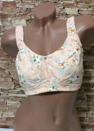 Бюстгальтер р.85d без косточек лиф без поролона широкие бретели