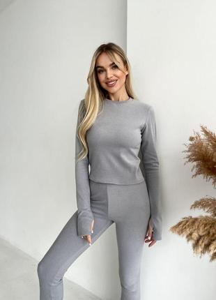 Термобілизна тканина пума сірий від s - до xl р.