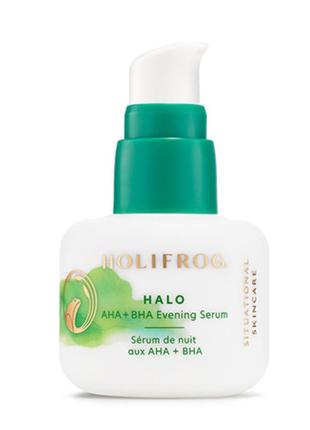 Відлущувальна нічна пілінг сироватка з aha + bha кислотами holifrog halo aha bha evening serum