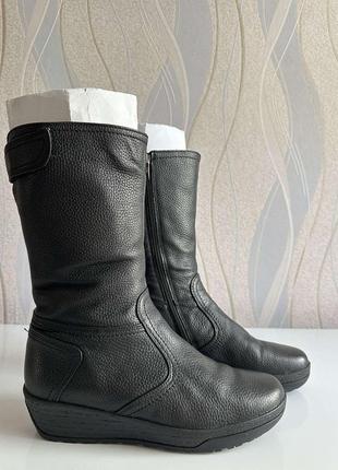 Сапоги кожаные зимние
