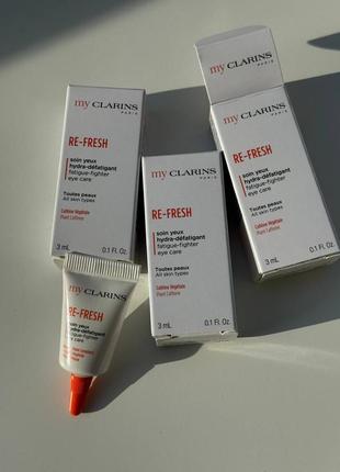Крем для век clarins my clarins re-fresh eye миниатюры по 3мл