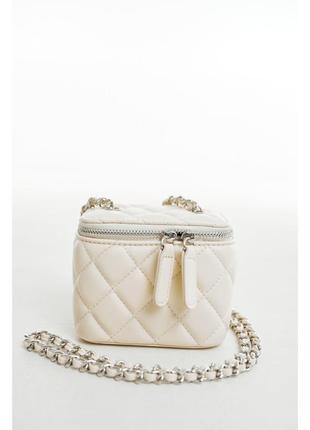 Молочная дамская сумочка crossbody amica fame bag женская сумка модная вечерняя красивая яркая кроссбоди
