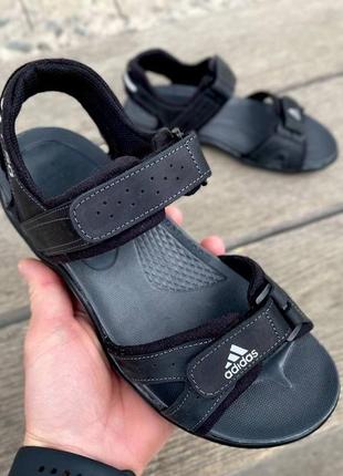 Чоловічі  шкіряні сандалі adidas2 фото