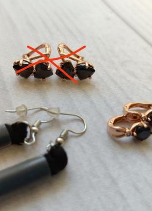 Серьги xuping (медицинское золото)2 фото