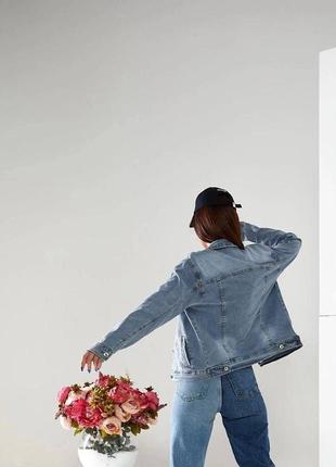 Жіноча куртка джинсова  мод-9/10/0016 (xs,,s,m,l,xl,xxl розміри)3 фото
