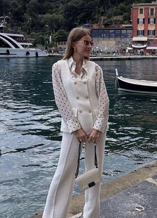 Брюки, брюки из твида от zara new collection твид