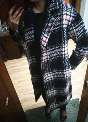 Пальто кардиган шерсть букле 16-18
