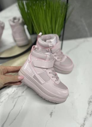 Утепленные зимние хайтопы🔥утепленные комбинированной овчиной!