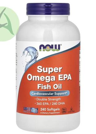 Now foods, super omega, риб’ячий жир із суперомега епк, 240 капсул