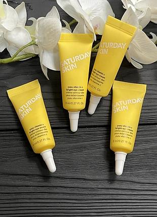 Крем под глаза с витамином с saturday skin yuzu vitamin c bright eye cream