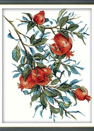 Набір для вишивання за нанесеною на канву схемою "four seasons. winter".aida 14ct printed , 26*22 см