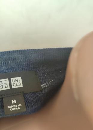 Синий шерстяной кардиган uniqlo6 фото