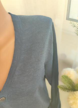 Синий шерстяной кардиган uniqlo3 фото
