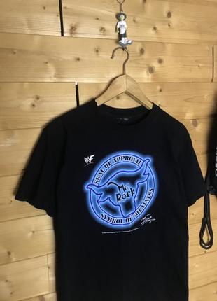 Vintage wwf wwe the rock футболка