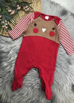 Новорічний чоловічок 0-3 міс. christmas новий рік різдво