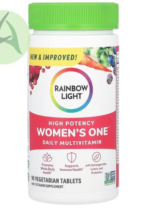 Rainbow light, women's one, високоефективні щоденні мультивітаміни для жінок, 90 таблеток