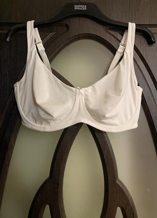 Шикарный, базовый, бюстгальтер, в белом, цвете, от бренда: matalan retail 1920d👌