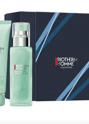 Подарочный набор для мужчин biotherm homme aquapower (f/cleanser/125 ml + f/gel/75 ml)