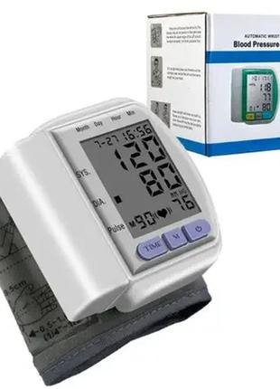 Автоматический тонометр для измерения давления пульса на запястье blood pressure monitor ck-102s2 фото