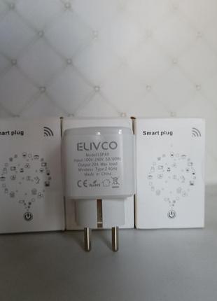 Elivco умная смарт wifi розетка 20а с счетчиком электроэнергии розетка smart plug