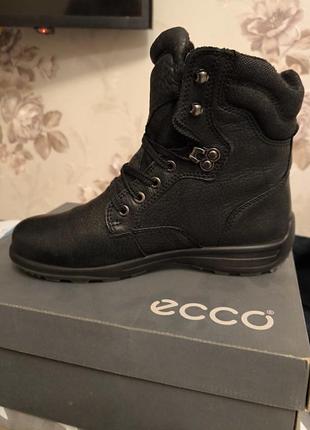 Ботинки черные, женские, зимние ессо с технологией goretex