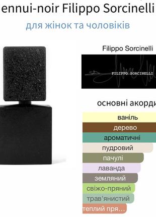 Парфум ennui-noir filippo sorcinelli 100ml3 фото