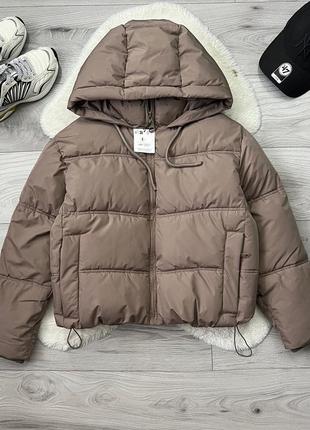 Тепла куртка zara до -20, пуфер, еко пуховик