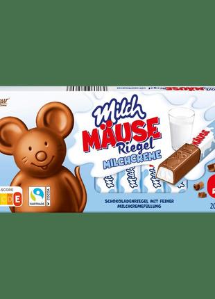 Шоколадные батончики choceur milch mause riegel milchcreme 300g