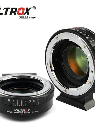 Адаптер viltrox nf-m43x speed booster для nikon f на байонет micro 4/3 (olympus, panasonic, blackmagic)