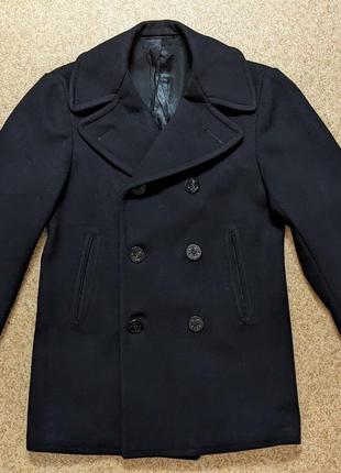 Вінтажний бушлат вмф зша u.s. navy coat mans wool kersey, контракт 67 року