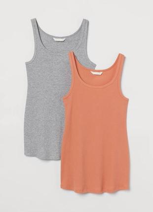 Бавовняна майка в рубчик by h&m mama