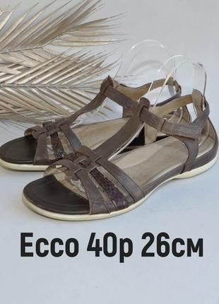 Кожаные босоножки ecco