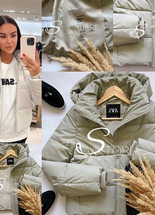 Куртка пуфер -20 зима zara