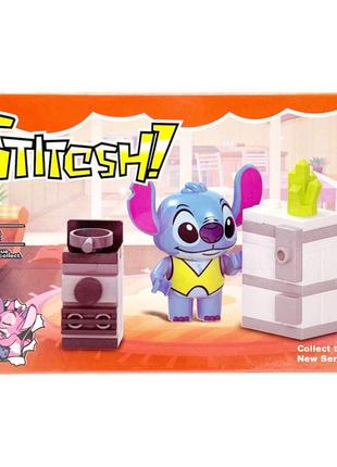 Детский игровой конструктор "стич" 86082-8 пластиковые детали