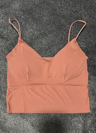 Топ рожевий з чашечками