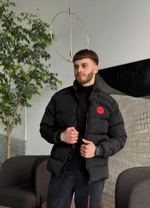 Чоловіча тепла зимова чорна куртка hugo boss пуховик хуго босс відмінної якості до -15с