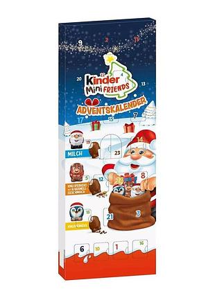 Адвент календарь kinder mini friends advent calendar 146g