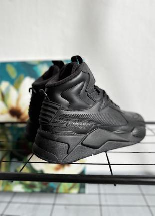 Зимние кроссовки puma rs-x mid leather 389211-01 — цена 3099 грн в