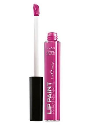 Рідина зволожуюча помада avon «ультра» з матовим ефектом, ікона стилю/lady in red,7 мл