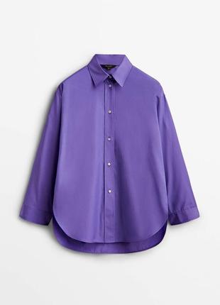Рубашка из поплина massimo dutti