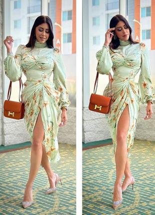 Распродажа платье prettylittlething миди с драпировкой10 фото