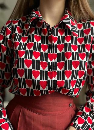 Рубашка с сердечками3 фото