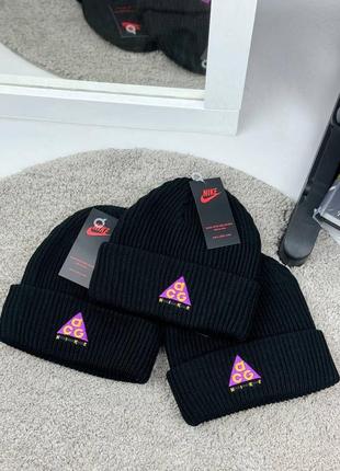 Шапка nike acg черные/ шапка найк ацг/ новые/ зимняя шапка/ оригинальные