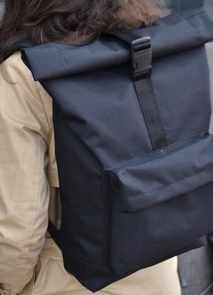 Рюкзак ролл топ. дорожня сумка, сумка для походу з тканини, міський зручний прогулянковий рюкзак1 фото