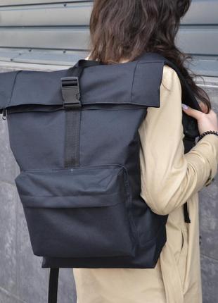 Рюкзак ролл топ. дорожня сумка, сумка для походу з тканини, міський зручний прогулянковий рюкзак5 фото