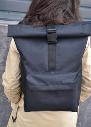 Рюкзак ролл топ. дорожня сумка, сумка для походу з тканини, міський зручний прогулянковий рюкзак6 фото