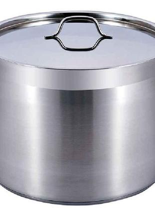 Каструля з нержавіючої сталі 11л циліндрична, кришка нерж. zb-26 тм zauberg