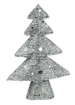 Ялинка штучна 40см срібло, золото світлодіодна 20-36 5-182 (6521)