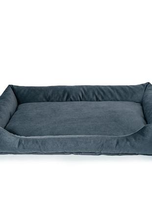 Лежак для собак и котов cat joy bondzoo графит l 90х60х15 см